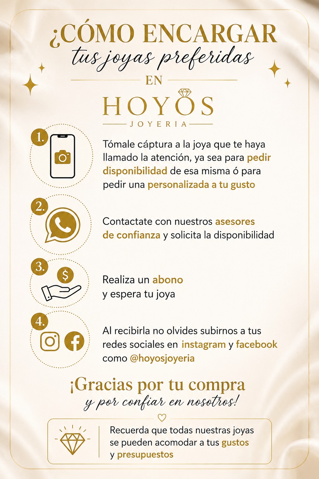 ¿Cómo encargar tus joyas preferidas en Hoyos Joyería?